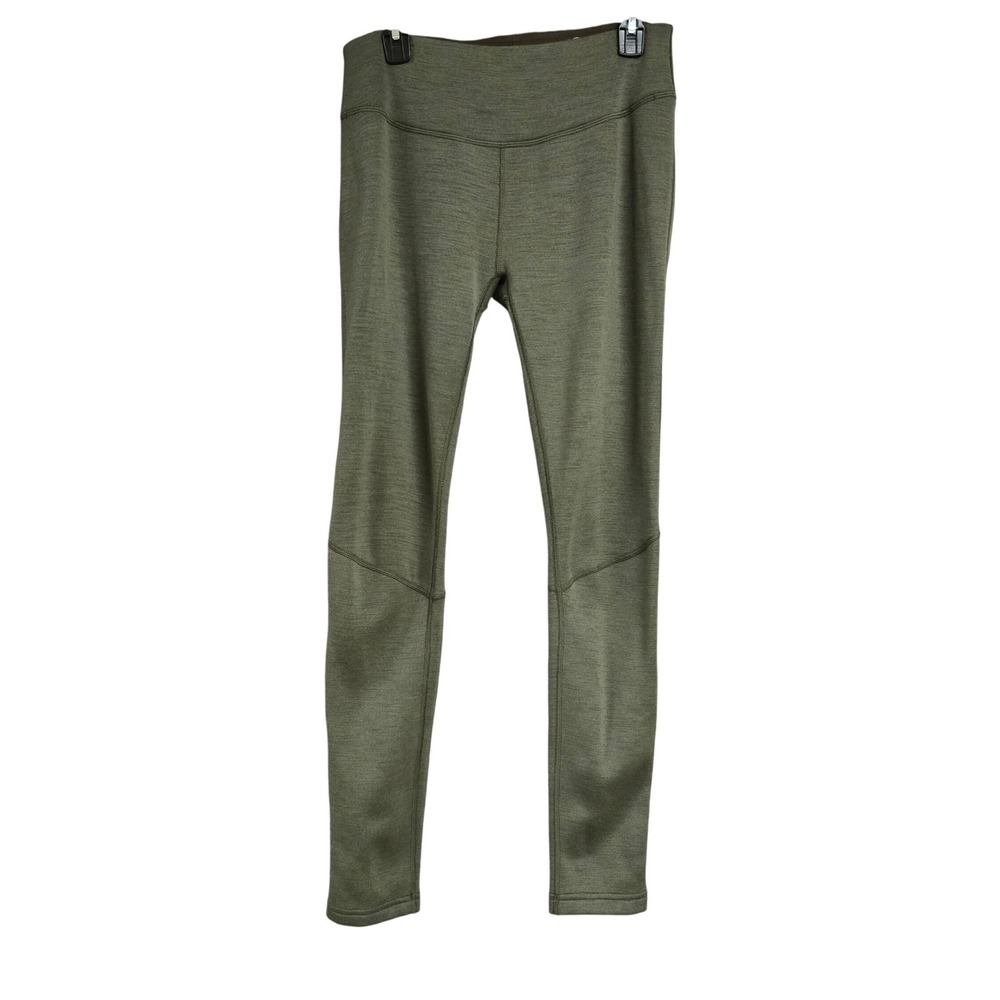 First Lite Furnace Merino Wool Base Layer Pants Leggings Green Womens Size XL